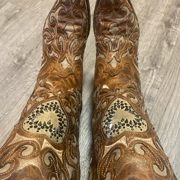 Corral vintage boots with heart bling - Picture 2 of 9